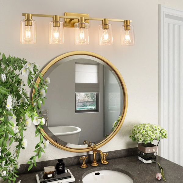 Breakwater Bay Middlewich 5 Light Dimmable Vanity Light Mirror